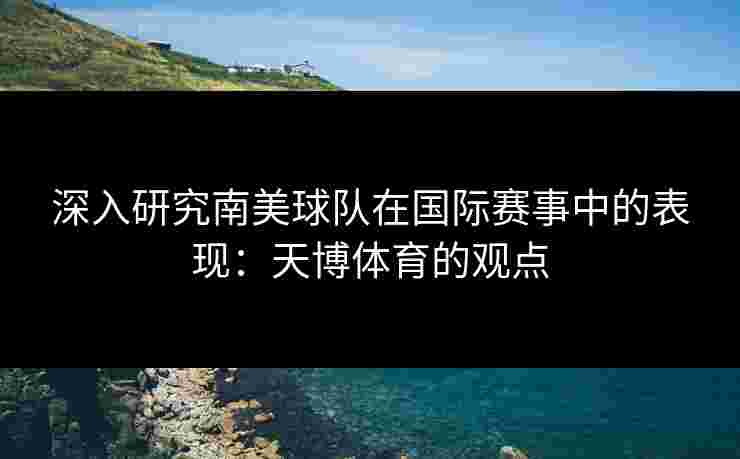 深入研究南美球队在国际赛事中的表现：天博体育的观点