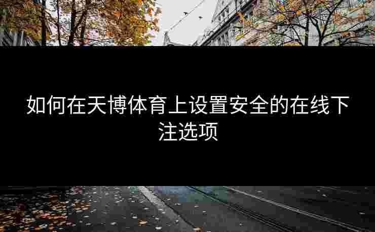 如何在天博体育上设置安全的在线下注选项